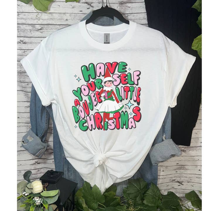 Boujee Little Christmas T-shirt for wholesale by Duck Creations Wholesale