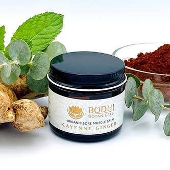 Bodhi Botanicals Cayenne Ginger Sore Muscle Balm for wholesale by Bodhi Botanicals