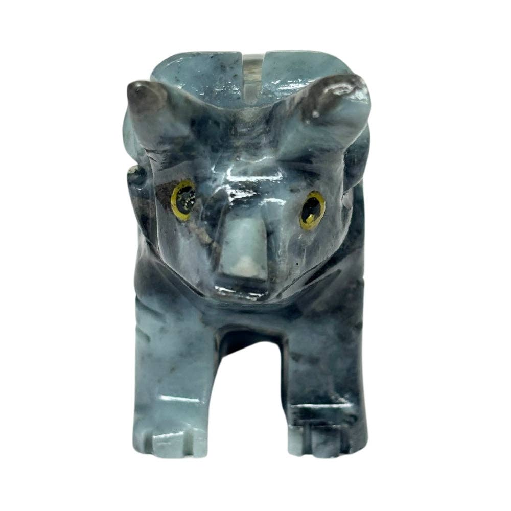Earths Elements Wholesale - Wholesale Retailer Sample - Home Decor - Crystal Animal - Triceratops Soapstone<br>2