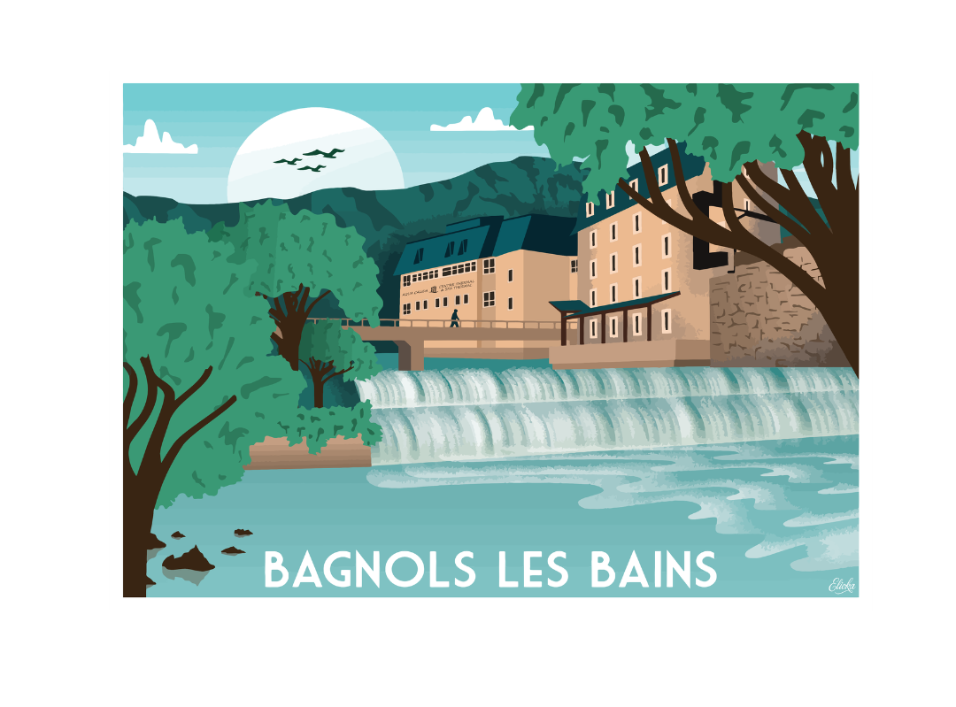 ELIOKA - Wholesale Poster - Bagnols les Bains Vintage Poster0
