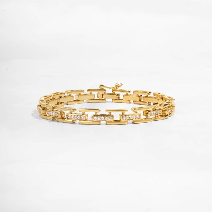 CZ Link Bracelet for wholesale by Sami Jewels