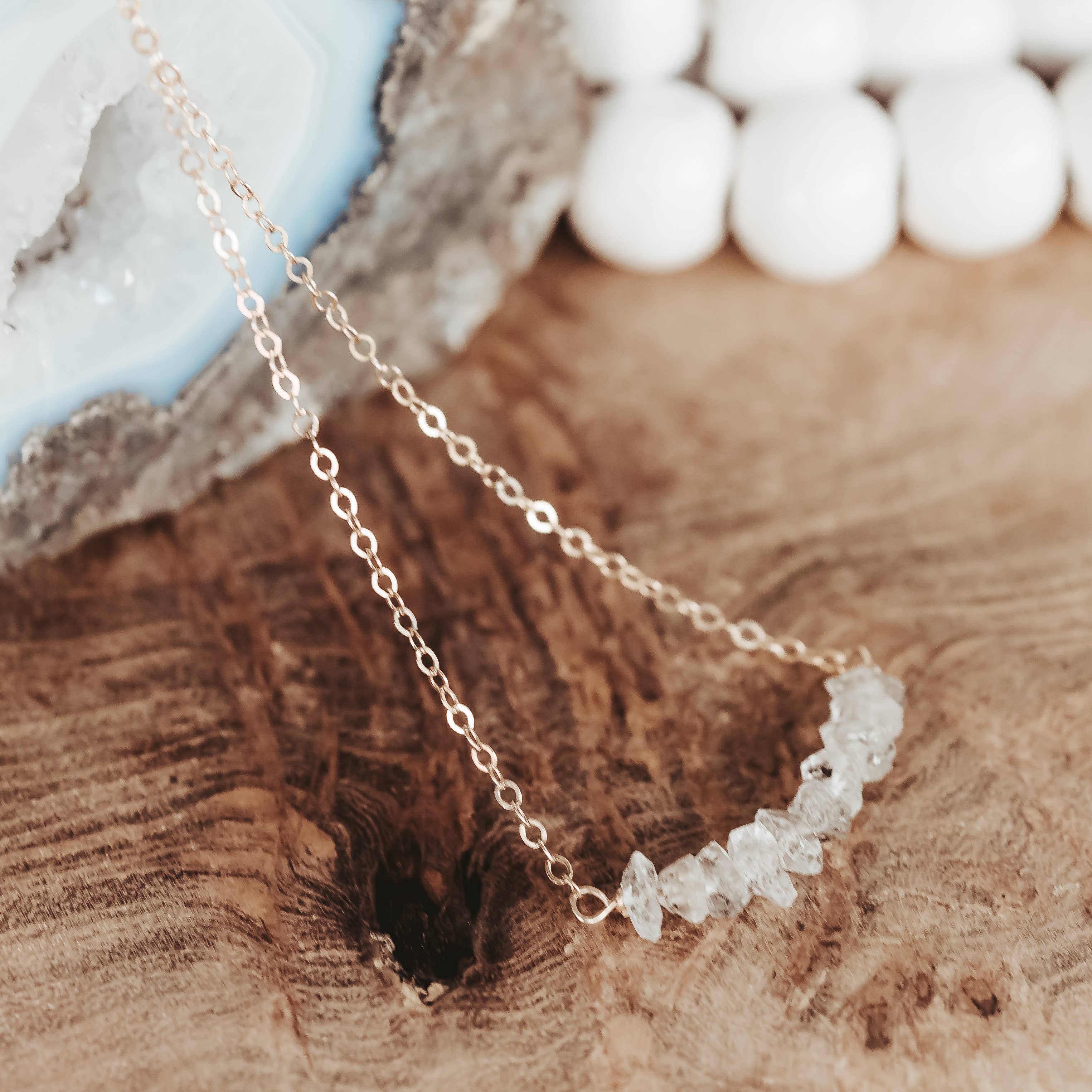 Salt and Sparkle - Wholesale Pendant/Charm Necklace - Herkimer Diamond Crystal Bar Necklace10