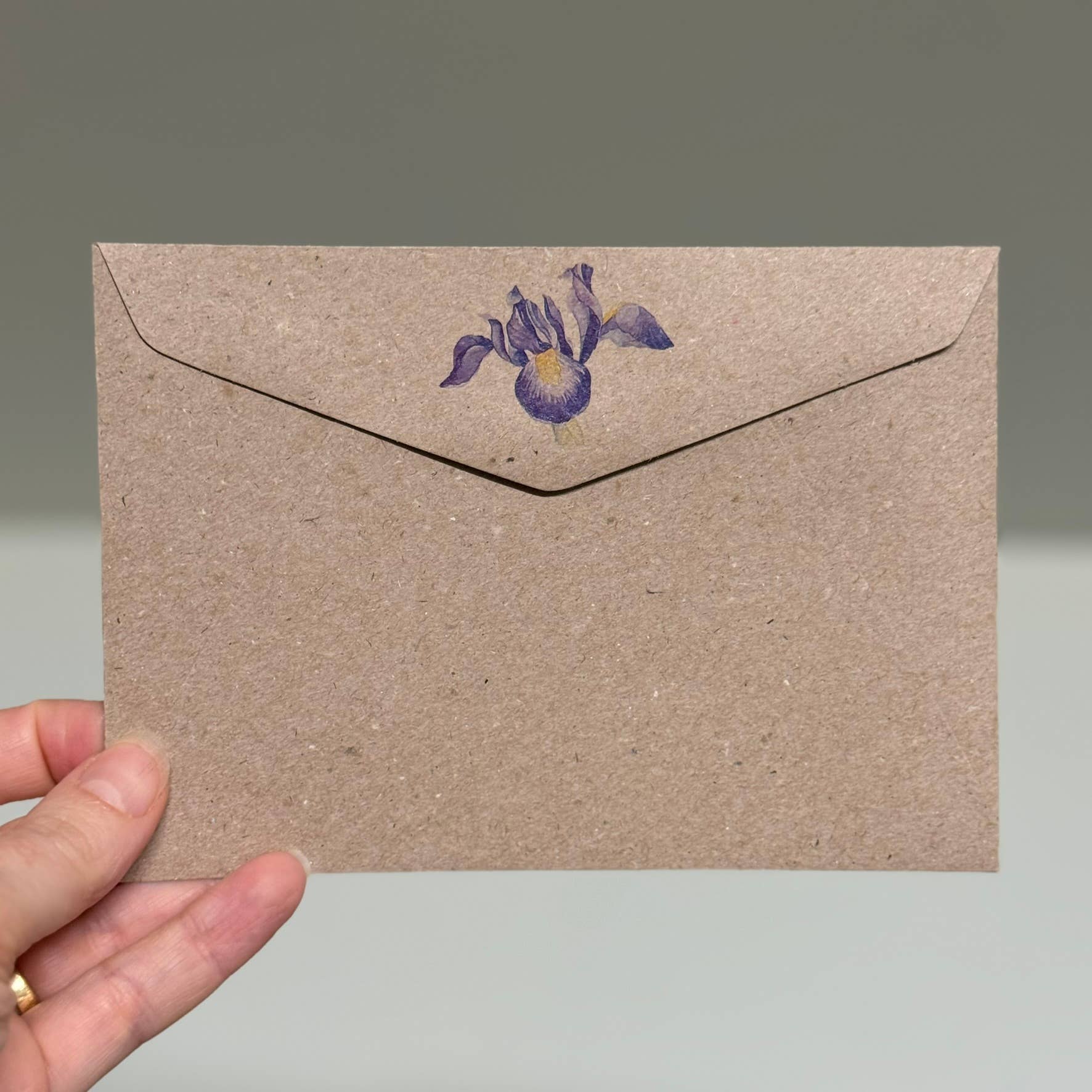 Scattered Seed Co - Wholesale Stationery/Notecard Set - IRIS greeting cards set of 4 Mini or Regular size8