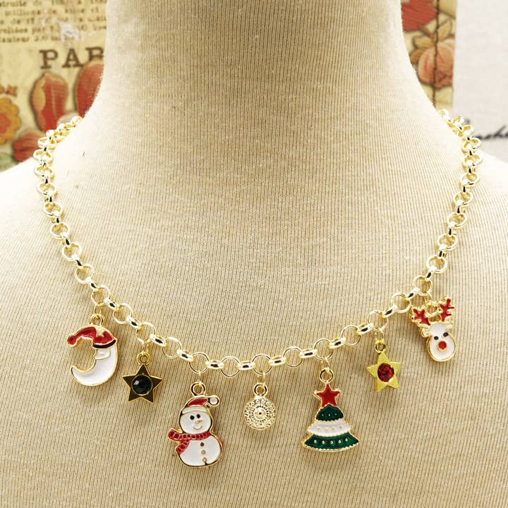 Christmas Chain Necklace for wholesale by Verna Artisan Works