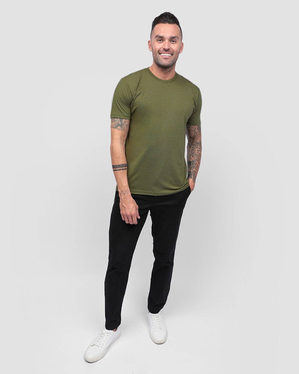 INTO THE AM - Wholesale T-Shirt - Men's - Men's Premium Basic Tee - Soft Fitted Blank T-Shirts53