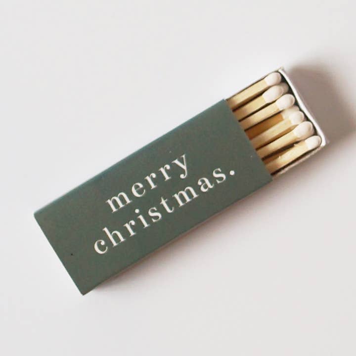 wick + wonder - Wholesale Matches - 'merry christmas' matchbox – statement matches