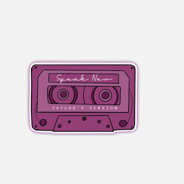 Danni Boden Designs - Wholesale Sticker - Speak Now Album Inspired Cassette Tape Sticker -Taylor Swift