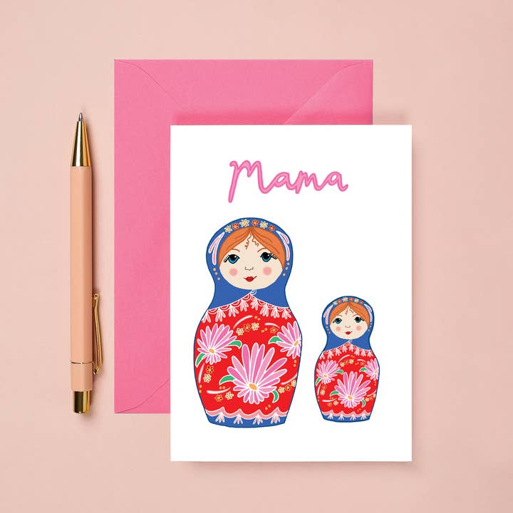 You've Got Pen On Your Face - Wholesale Mother’s Day card - Mama Card | Mother's Day Card | Russian Dolls | Mum Birthday1