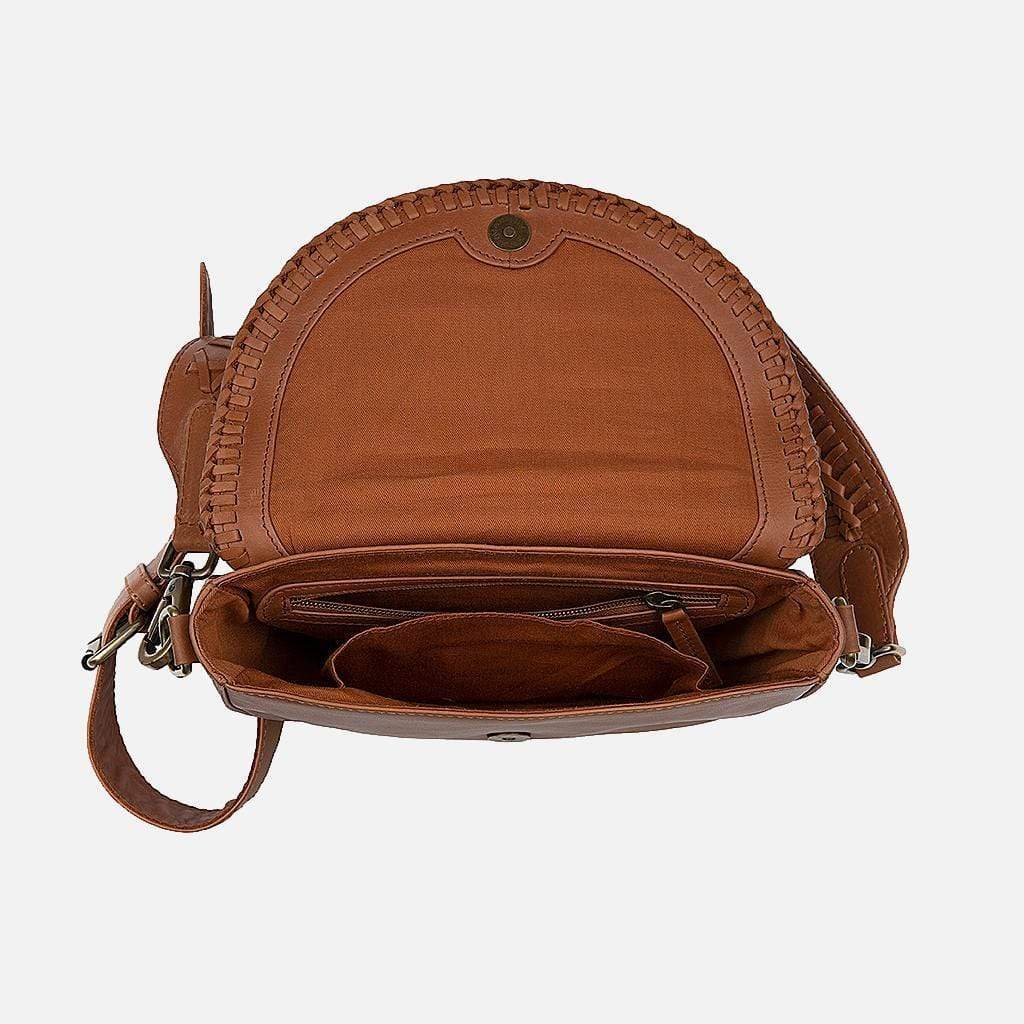 Amsterdam Heritage Leather Belts, Bags, Jackets & Apparel - Vente Sac à bandoulière – femme - Fletcher | Sac à bandoulière pliable en cuir pour femme9