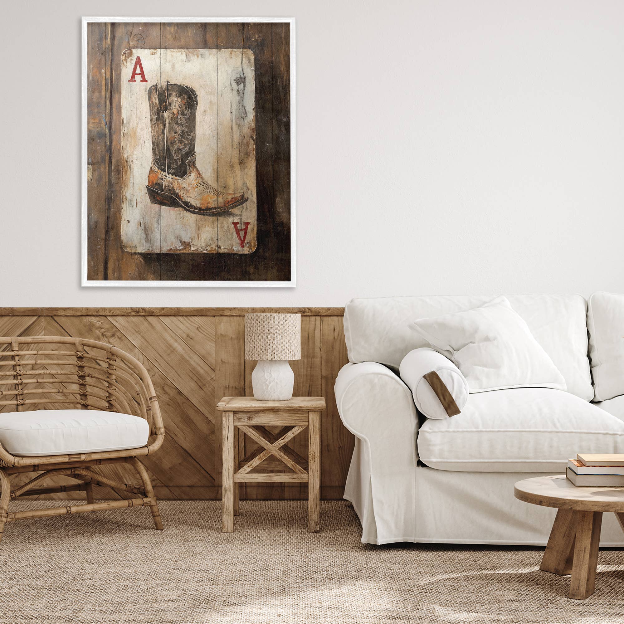 Stupell Industries - Wholesale Wall Sign - Western Rustic Playing Card - Framed Wall Art6