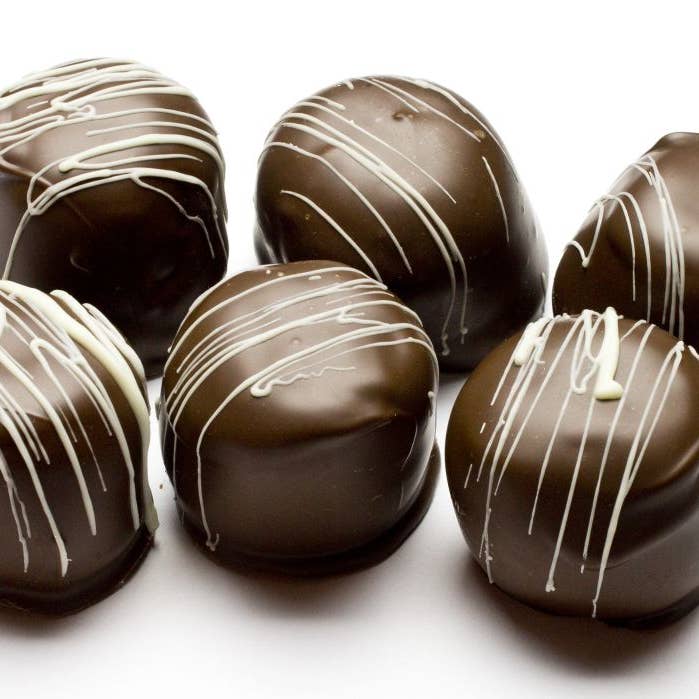 Chocolate Caramel Clouds (48 pcs) for wholesale by Katie's Candies, Inc.