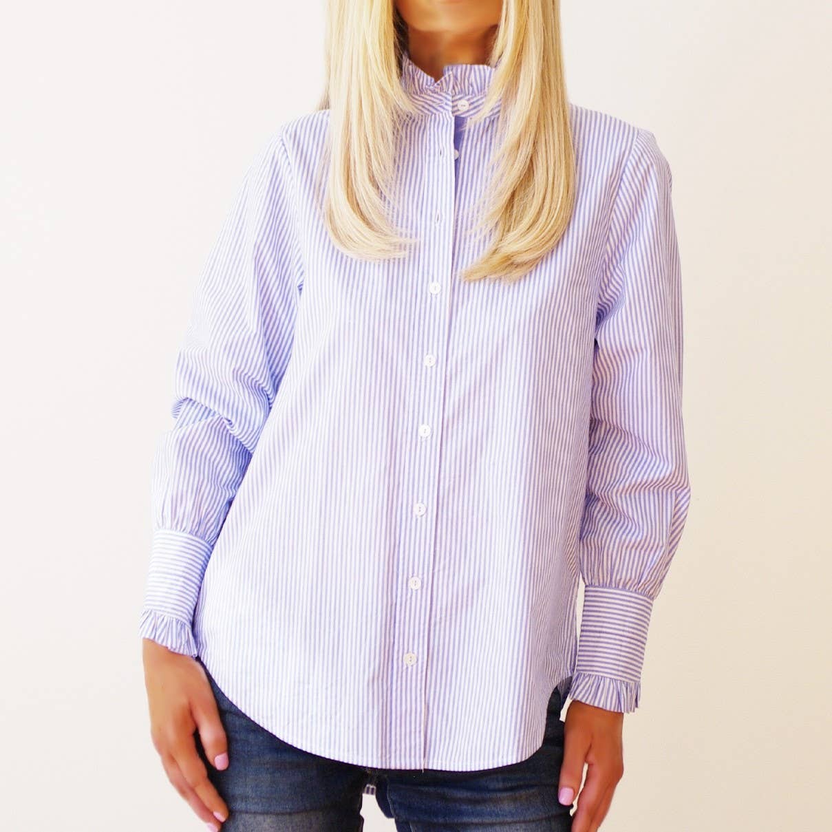 Who's Charlie - Wholesale Buttoned-down shirt – Women's - Lottie - Digital Print Ladies Cotton Poplin Shirt1