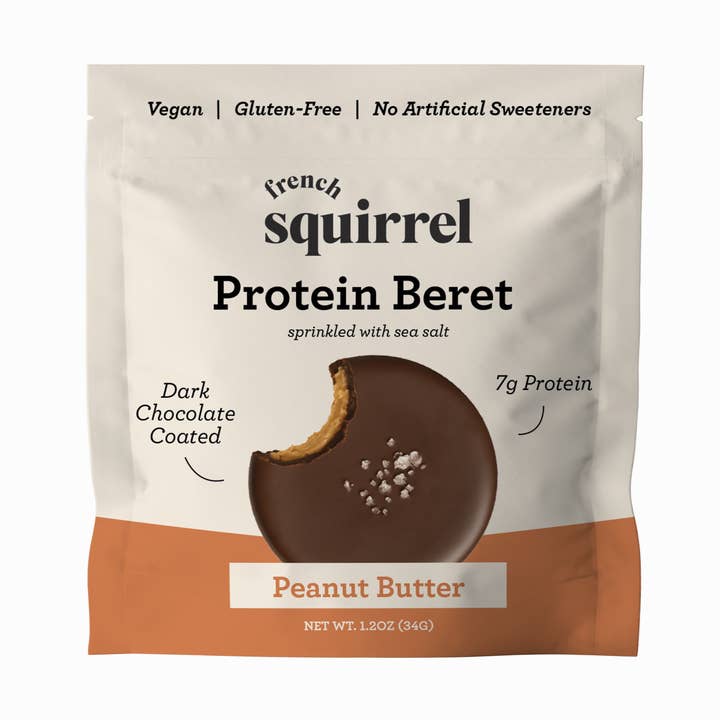 Berets Peanut Butter Chocolate Protein Bites (8 PACK) for wholesale by French Squirrel