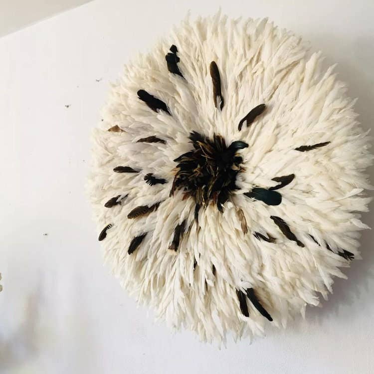 Juju Hat Wholesale - Wholesale Wall Accent - Authentic Juju Hat White Dark Brown Wall Art 14"/20"/26"/31"1