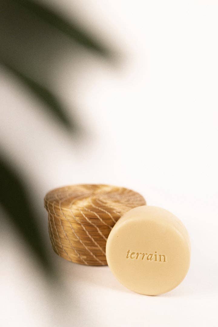 TERRAIN BRAZILIAN BOTANICALS - Wholesale Solid Lotion - CALMA Soothing Lotion Bar with Copaíba and Cupuaçu4