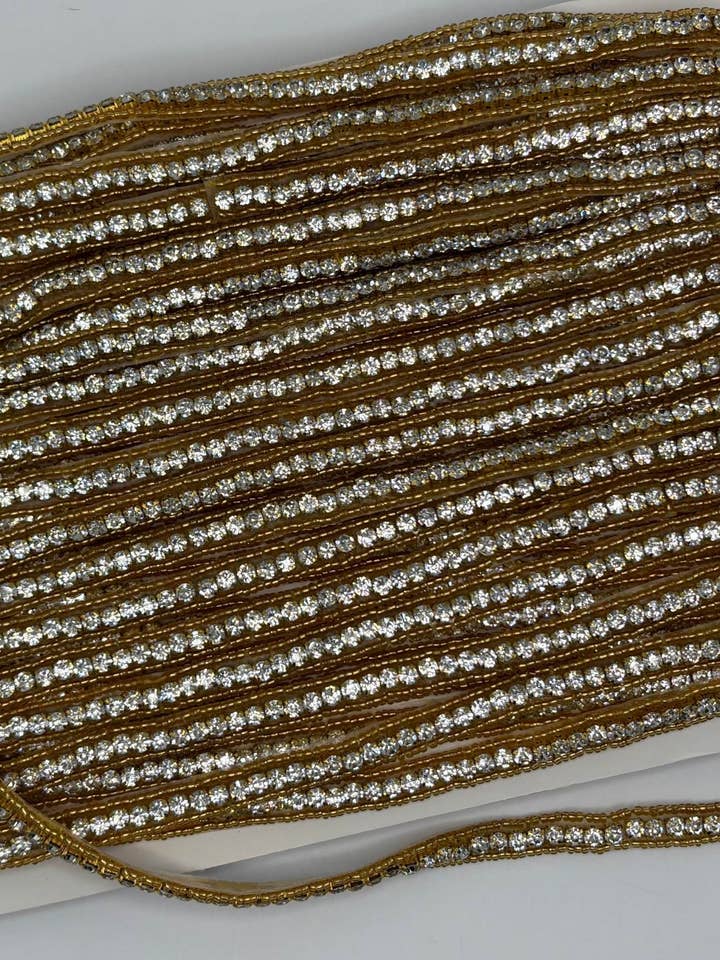 Beaded and Rhinestone Yardage for wholesale by Appliques with Glitz