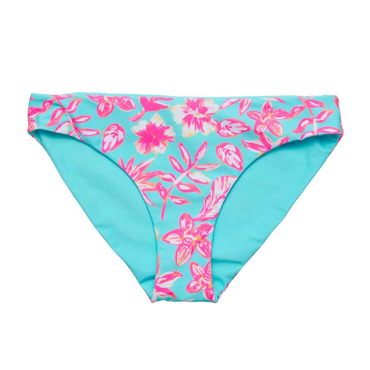 Womens Tropical Glow Recycled Bikini Bottom for wholesale by Snapper Rock Swimwear UPF50+