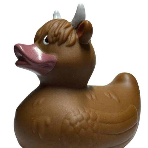 Highland Cow Rubber Duck for wholesale by The Duck Hut