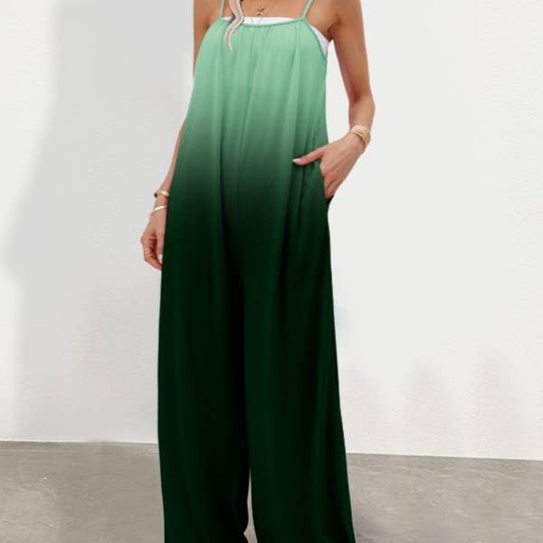 Rosa Clothing - Wholesale Jumpsuit - Women's - Sleeveless Gradient High-Waisted Jumpsuit