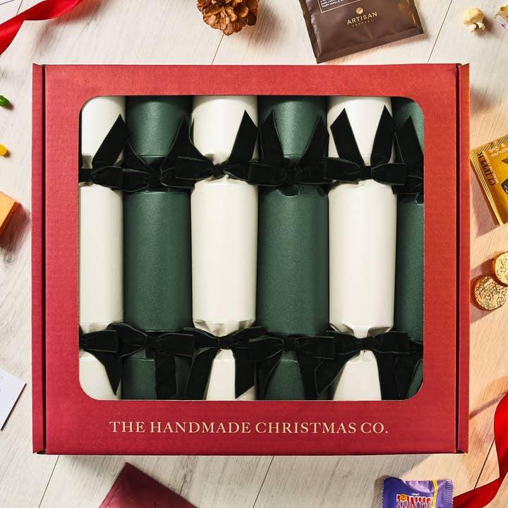 Alpine Frost - Handmade Luxury Christmas Crackers (6pcs) for wholesale by The Handmade Christmas Co.