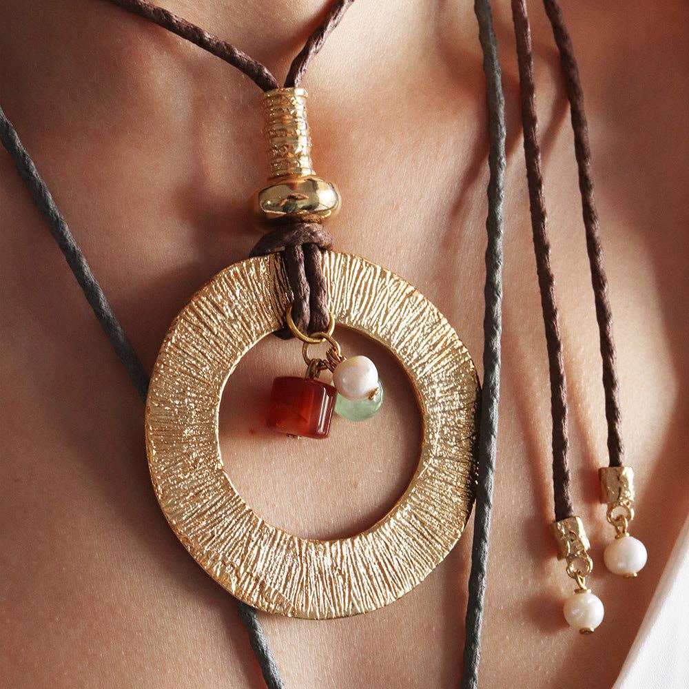 ÉMOLO - Wholesale Choker/Collar - Monsul CIRCLE long necklace1