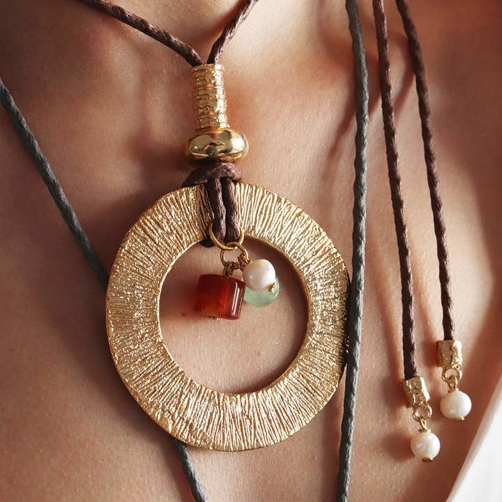 ÉMOLO - Wholesale Choker/Collar - Monsul CIRCLE long necklace1