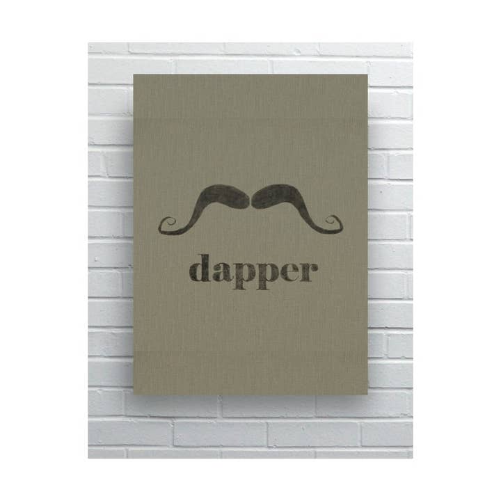 SPLASHWORKS - Wholesale Art Print - Moustache Collection-DAPPER-Printed Fabric Wall Art