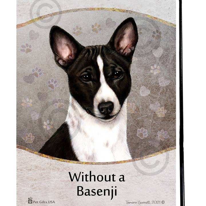 Pet Gifts USA, LLC - Vente Drapeaux - Basenji Black & White Une maison n'est pas une maison - Garden Fl...