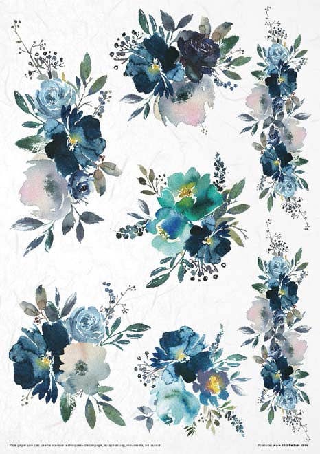 ITD Collection - Vente Matériels de bricolage - RP004 - Ensemble Créatif en Papier de Riz - 11 pièces x A4 / 8,27x11,7 pouces10