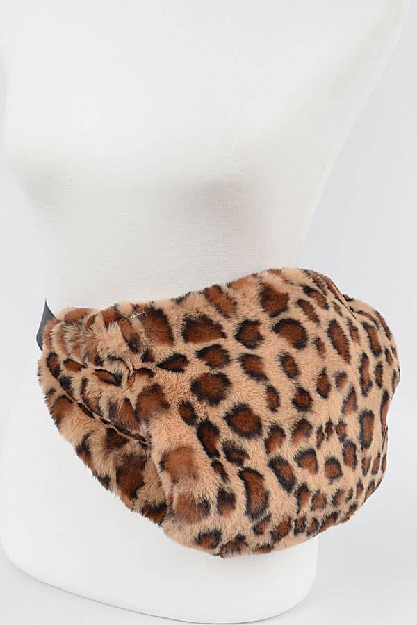 LEOPARD Leopard Faux Päls Fanny Pack för wholesale på Faire0