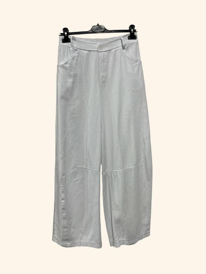 Katoenen Broek - Relaxed Fit-Naden Details Art30577 voor wholesale door Nota bene