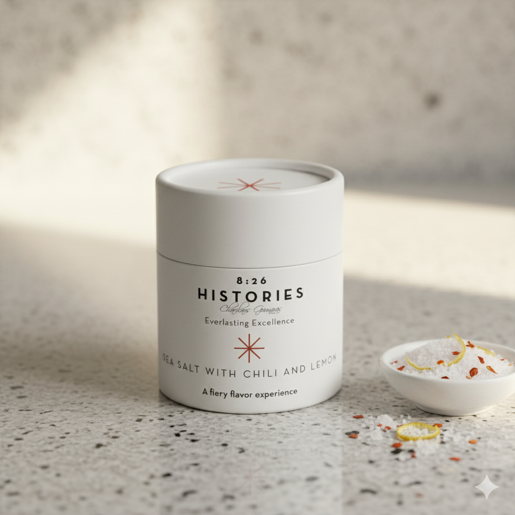 Charilaos Gounaras 8:26 Histories - Wholesale Salt - 8:26 Histories Sea Salt from Crete with Chilli and Lemon1