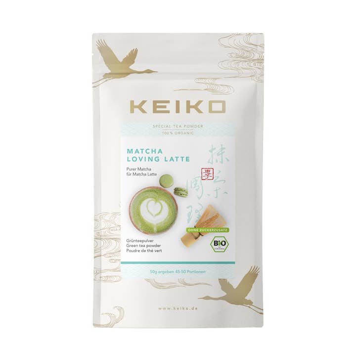 Keiko Matcha Loving Latte 50 G Pouch, Organic for wholesale by KEIKO