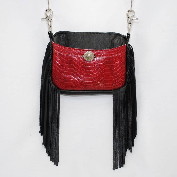 Side Cell Hip Bag with Fringe 9.61-05 for wholesale by Hip Bag Company