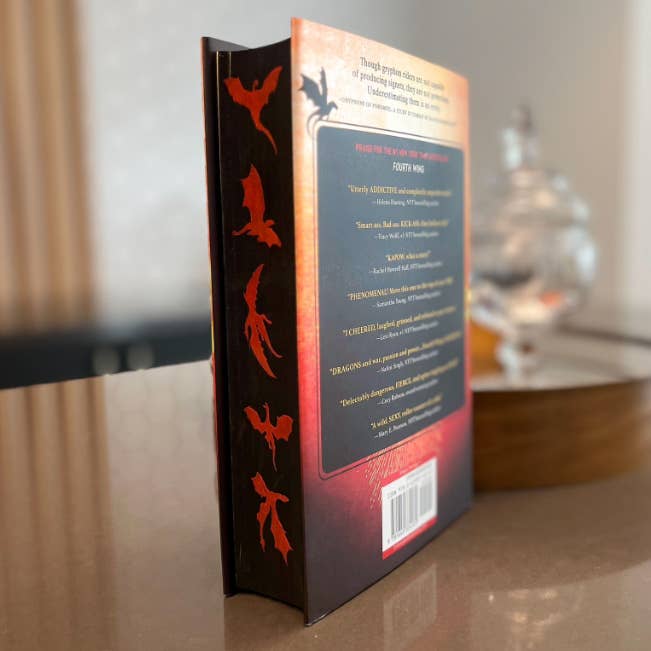 Bordas pulverizadas com Dragões Vermelhos com Chama de Ferro por atacado de Mida Bookish