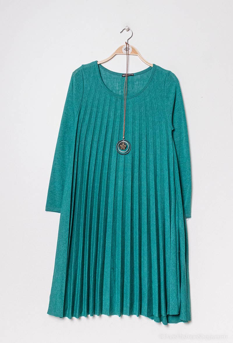 P&R STAR - Wholesale Dress - Women's - Pleated knit dress2