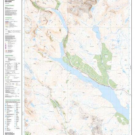 Mapa del explorador de Glen Cassley Glen Oykel - Encuesta de artillería para venta al por mayor de Map Marketing Limited