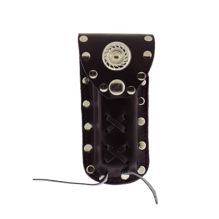 Hot Leathers CSF1001 Leather Knife Case with Rivets and Snap Closure for wholesale by Hot Leathers