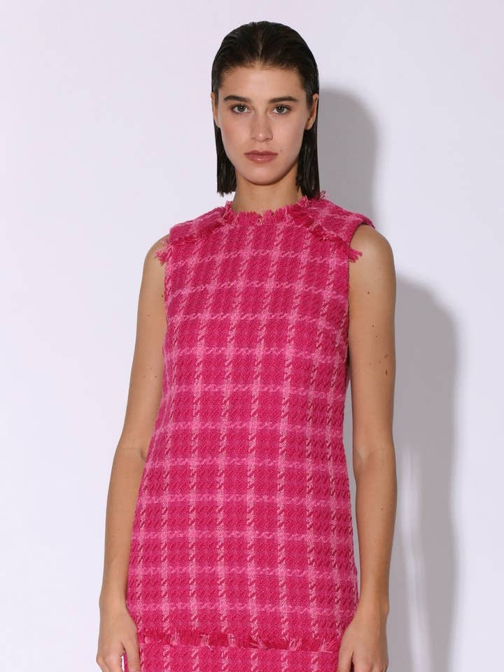 Bethani klänning, magenta elektrisk tweed för wholesale av Walter Baker