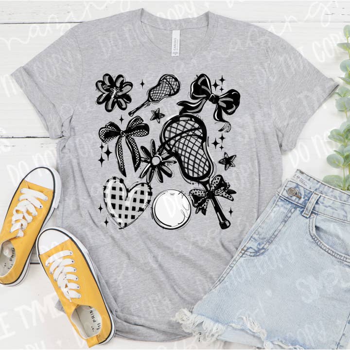 Impressão DTF Colagem de Lacrosse Play Ball por atacado de Simple Tymes