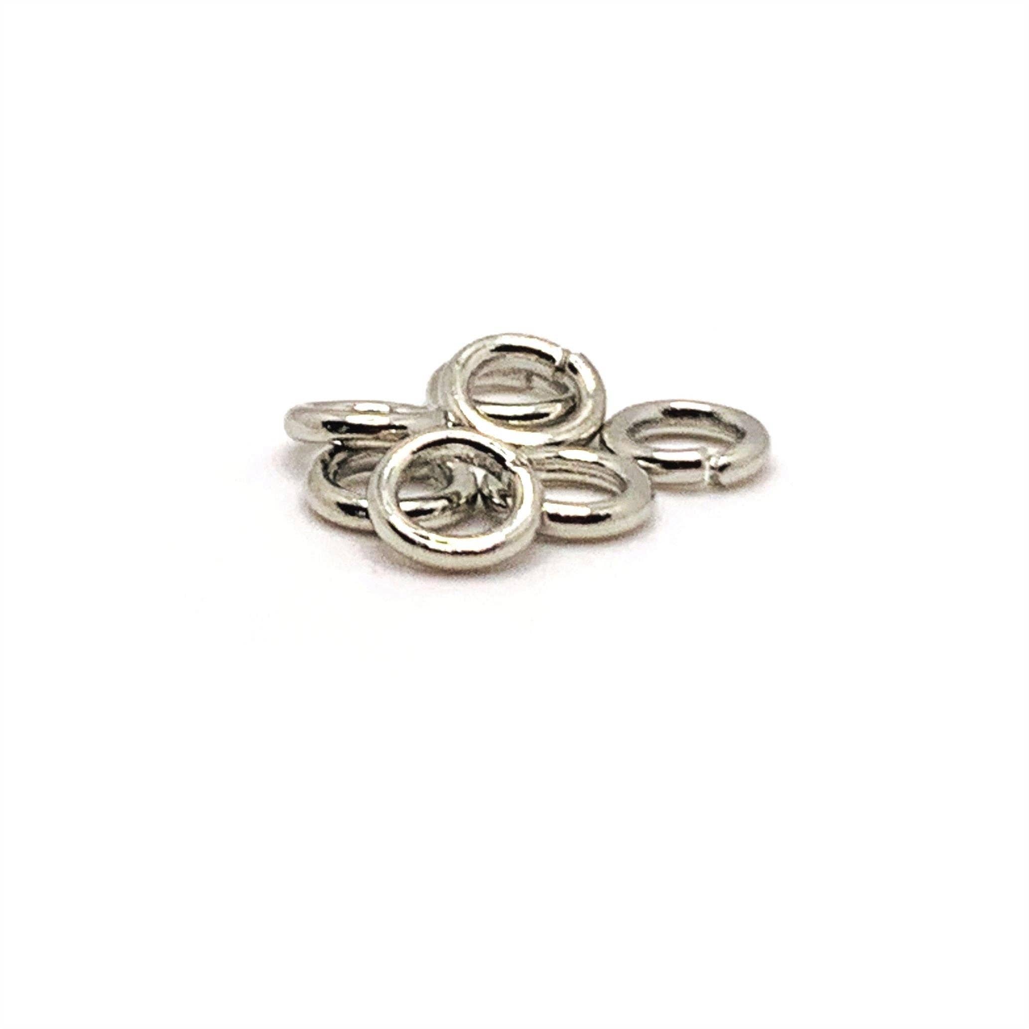 Guerrilla Charm - Wholesale Craft Supplies - 5mm, 18g, Antique Silver Open Jump Rings0