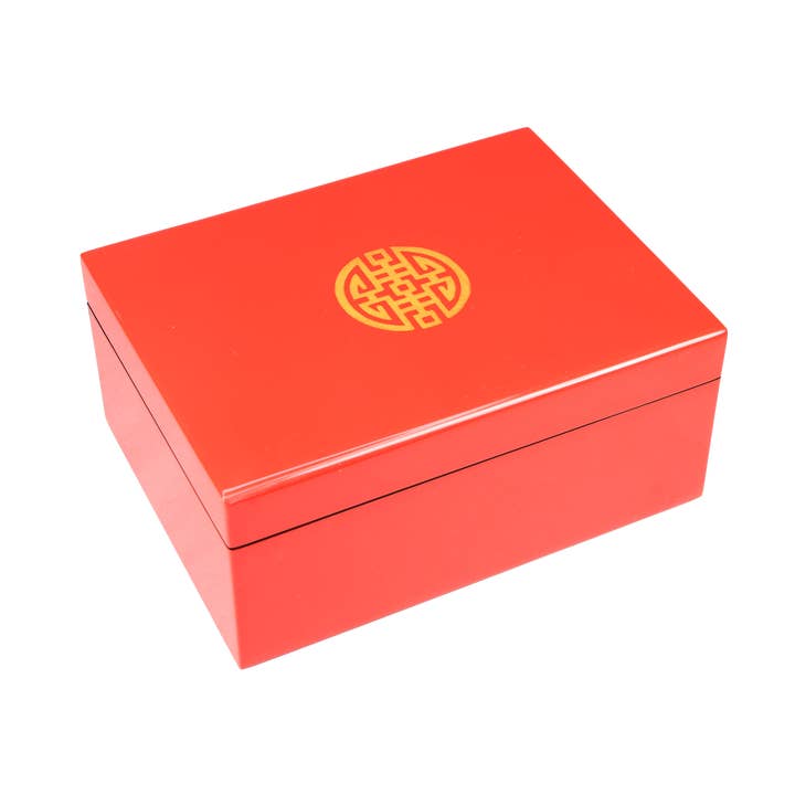 Double Bonheur - Boîte moyenne à charnière pour la vente par Pacific Connections