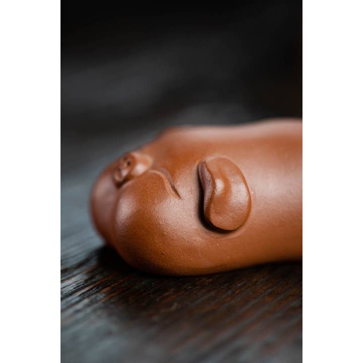 Gohobi (We cover U.S. import duties) - Wholesale Decorative Figurine - Gohobi Handmade pig ornaments Tea pets ceramic YiXing clay Chinese Gongfu tea Kung fu tea Japanese Chado unique ornaments1