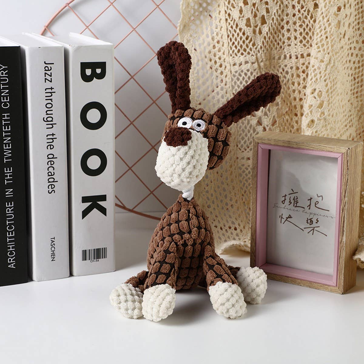 PAWPAWwholesale - Wholesale Pet Rope Toy - Dog - Cute Cartoon Plush Donkey Dog Chew Rope Pet Toy_CWMM52390