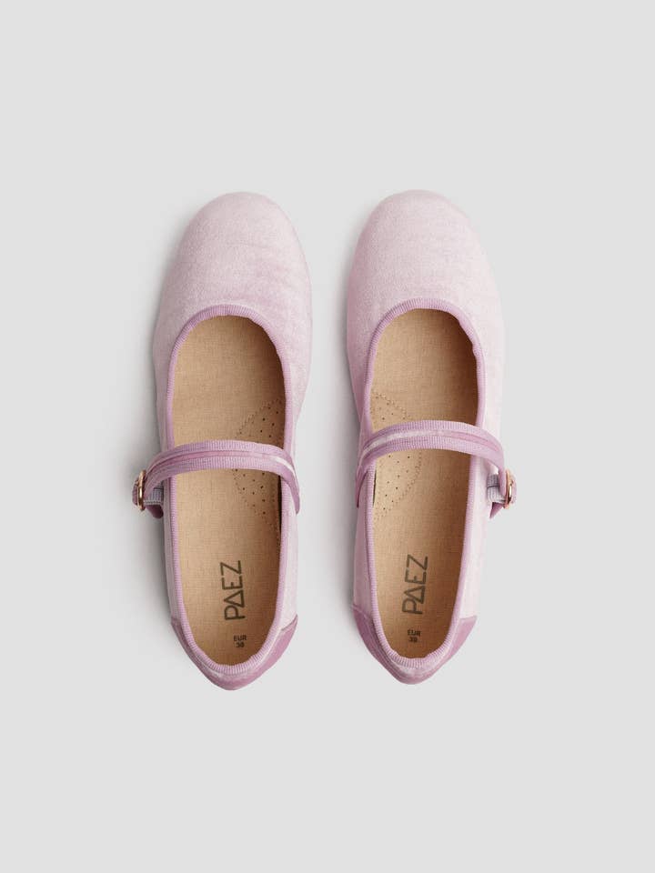 Paez - Wholesale Flats/Loafers - Kids - MARY JANE VELVET IRIS5