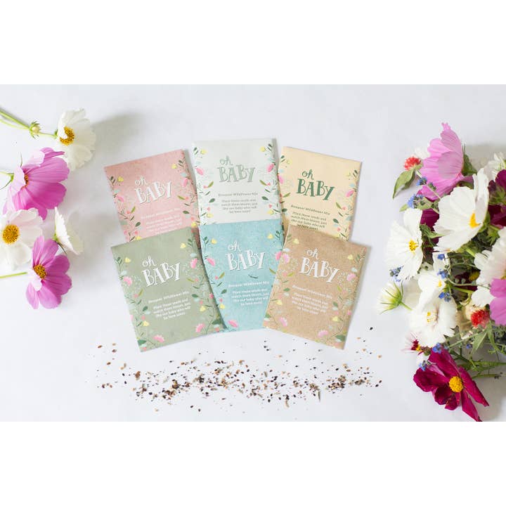 Bentley Seed Co. - Wholesale Plant Seeds - Oh Baby Baby Shower Pink - Bouquet Wildflower Seed Packets9