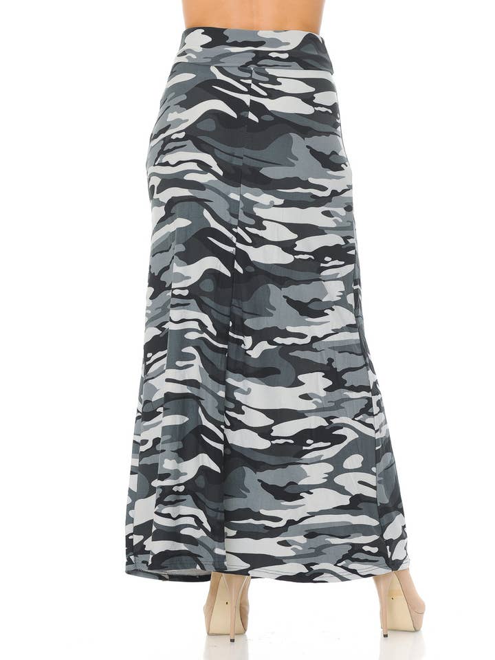 USA Fashion - Venta al por mayor Falda - Mujer - Falda larga de camuflaje suave como la mantequilla, 5 colores4