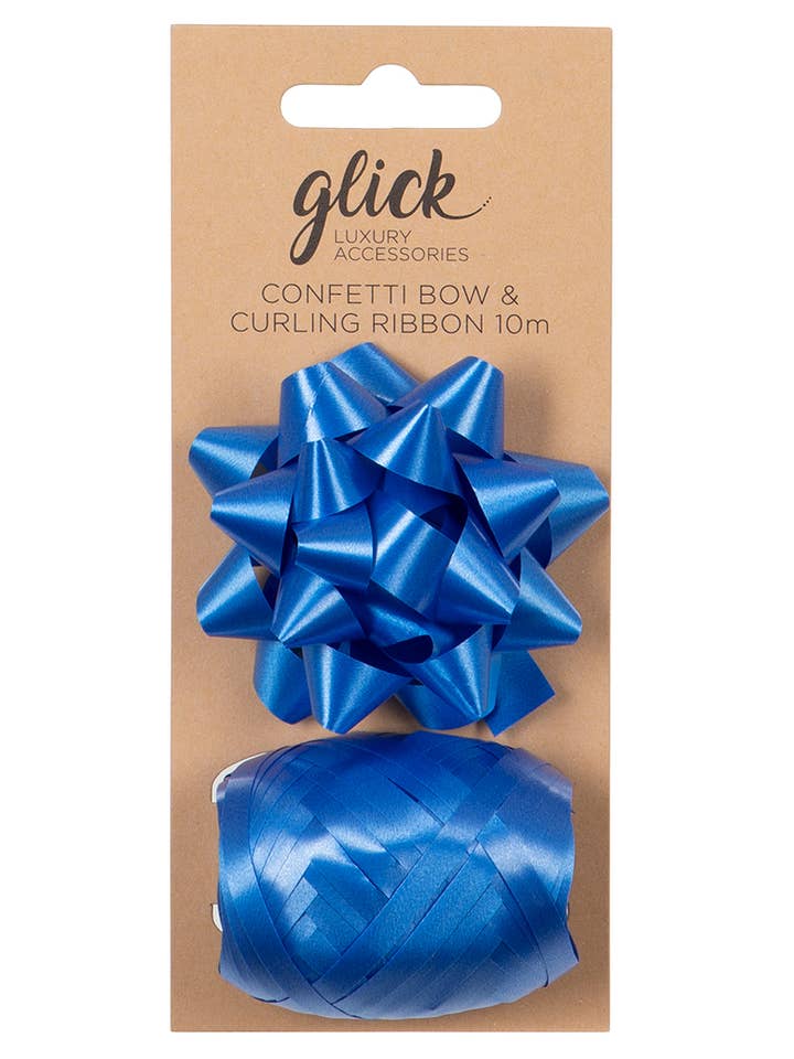 BOW/CURLING RIBBON MULTIPACK INDIGO BLUE for wholesale by Glick