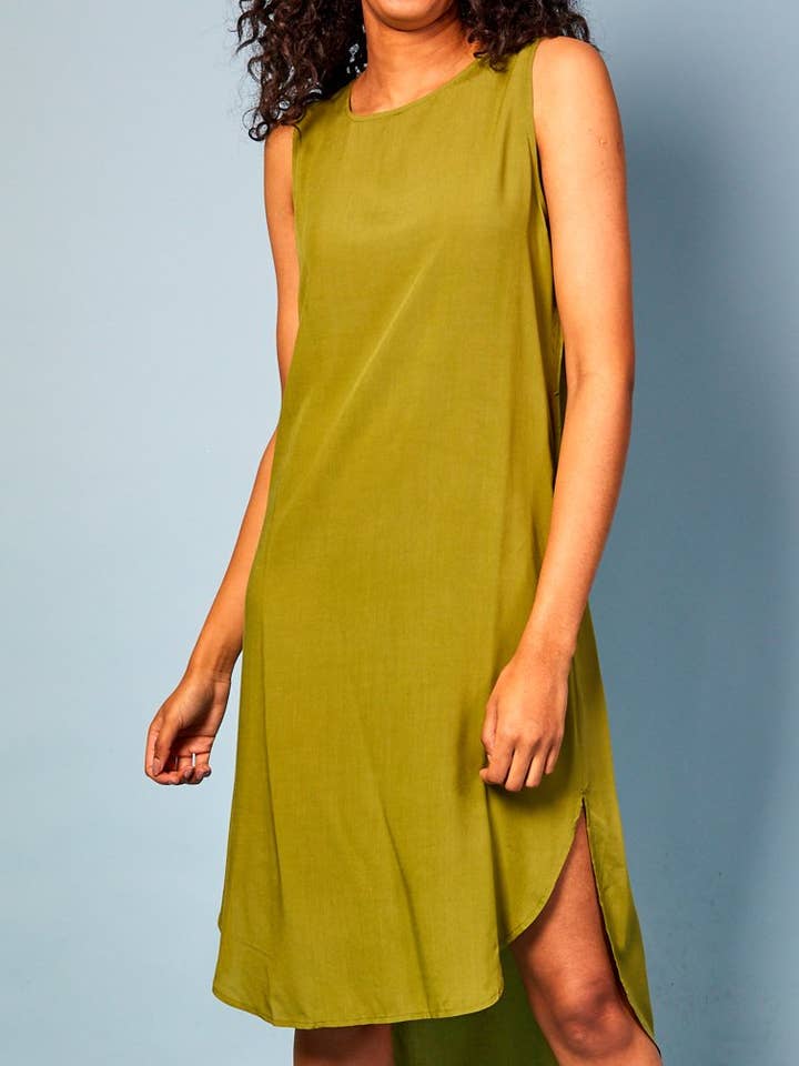 Rebecca High-Low Midi Dress for wholesale by Baloot Clothing