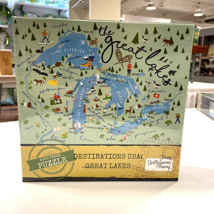 Galleyware - Wholesale Puzzle - Adult - Great Lakes 1000 Piece Jigsaw Puzzle